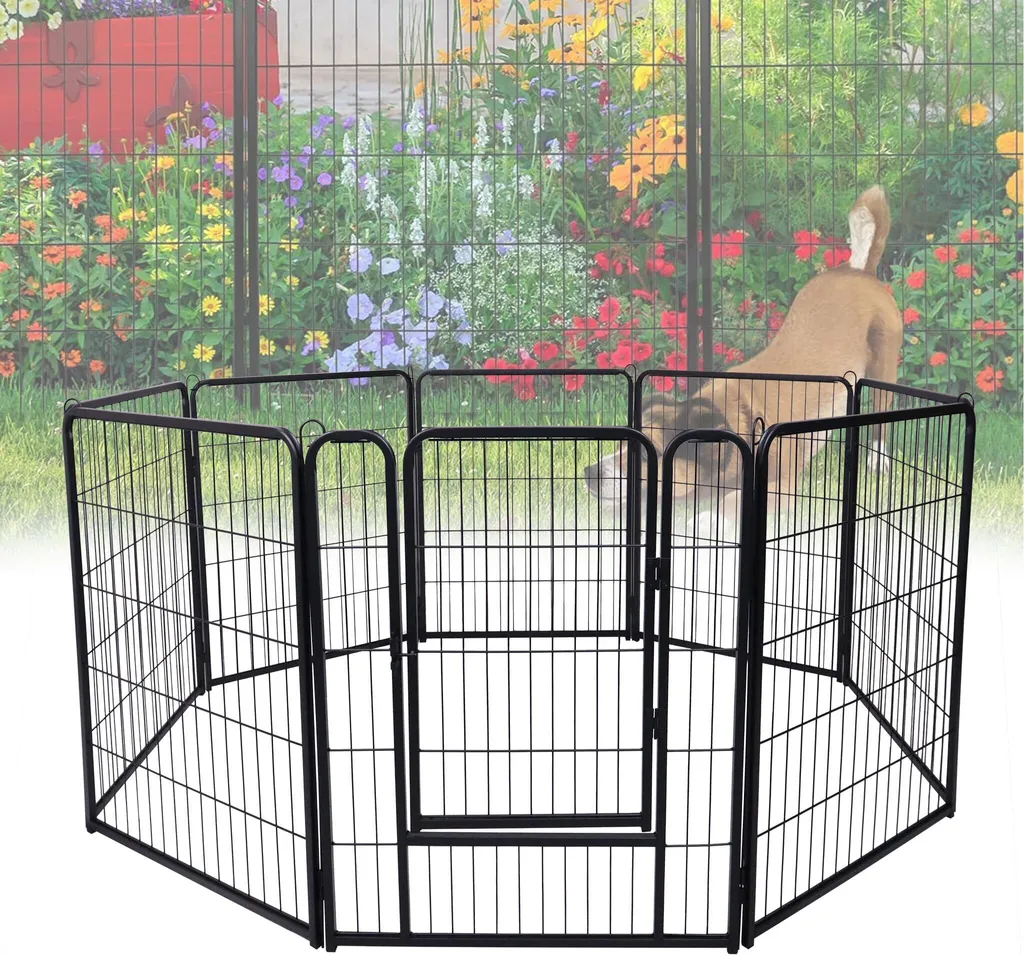 Gabbia Esterna Cani e Conigli Sessamen-LP: 8 Pannelli 65x80cm Resistenti