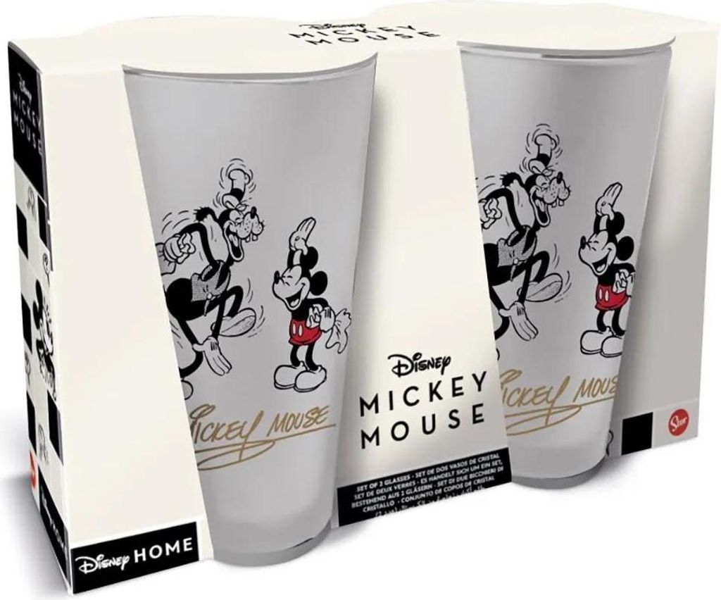 Stor Mickey Mouse Vintage Gläser 490ml 2 Einheiten Produktbild 