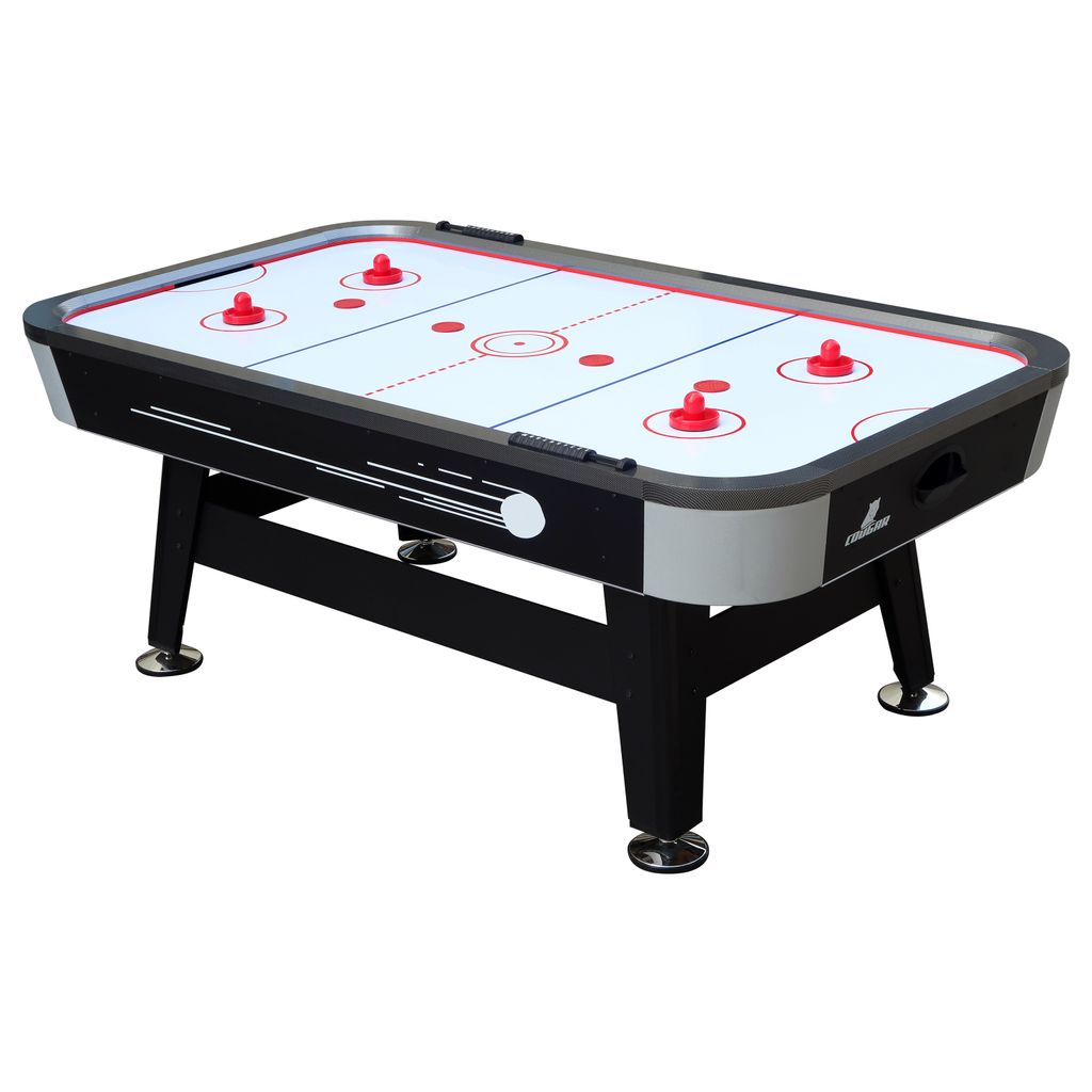 Cougar Super Scoop Airhockeytisch 7ft | Airhockey Tisch inkl. Zubehör (Pucks & Pushers) | Airhockeytisch mit Luft für Kinder und Erwachsene für ...