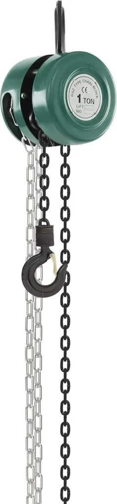 Palan manuel de levage 1000kg en acier robuste usage polyvalent Vert