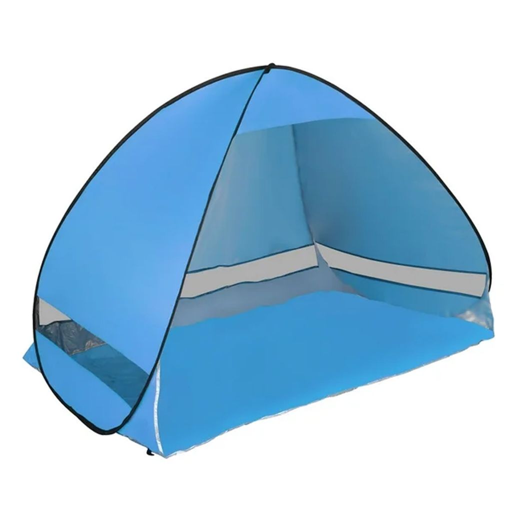 Strandmuschel pop up mit UV Schutz - Pop Up Zelt, Strand Sonnenschutz, Windschutz, Strandzelt mit Sandtaschen - für Baby, Kinder und Erwachsene