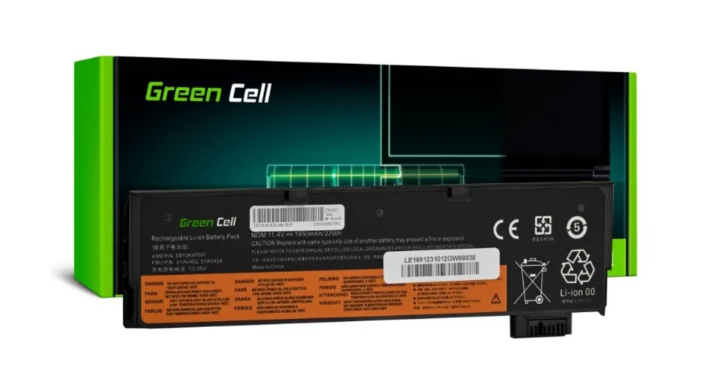 Réparer Autonomie Lenovo ThinkPad : Batterie 01AV422 Green Cell de Secours
