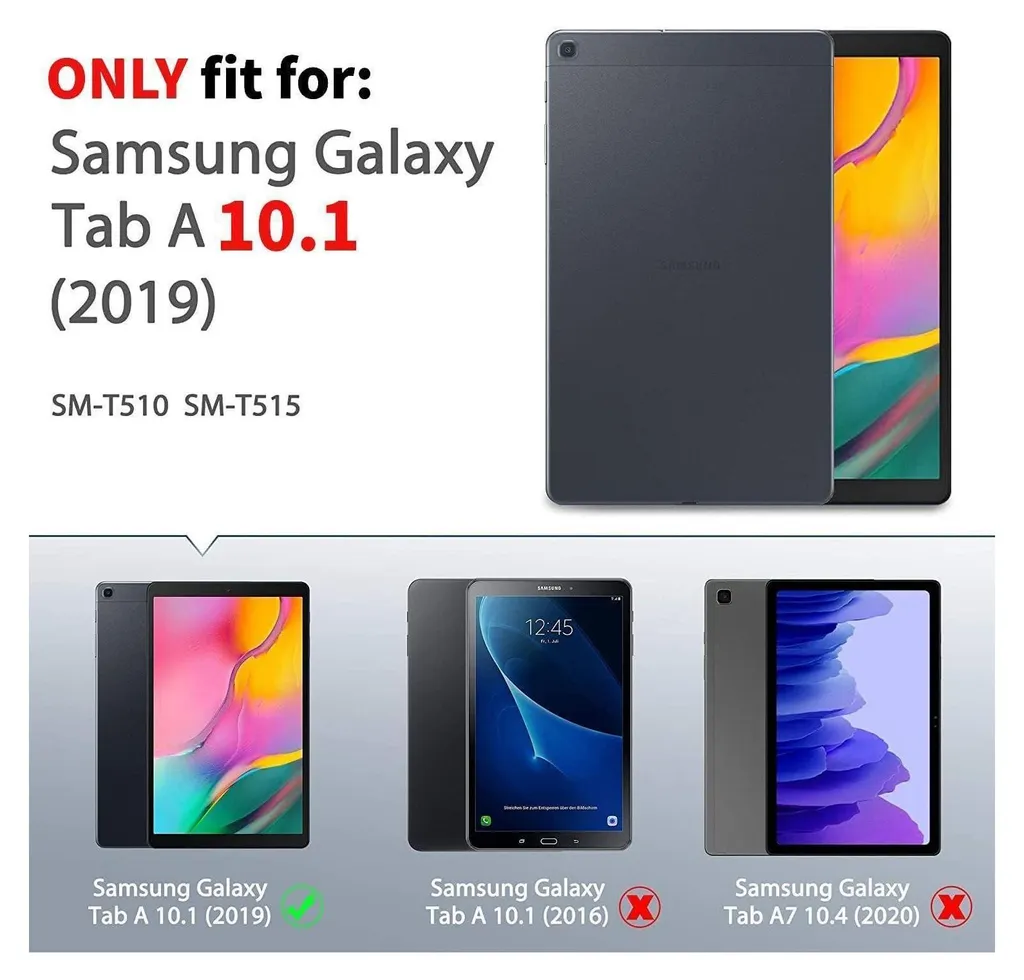 Coque Samsung Tab A 10.1 2019 Ultra-Mince avec Support Multi-Angles
