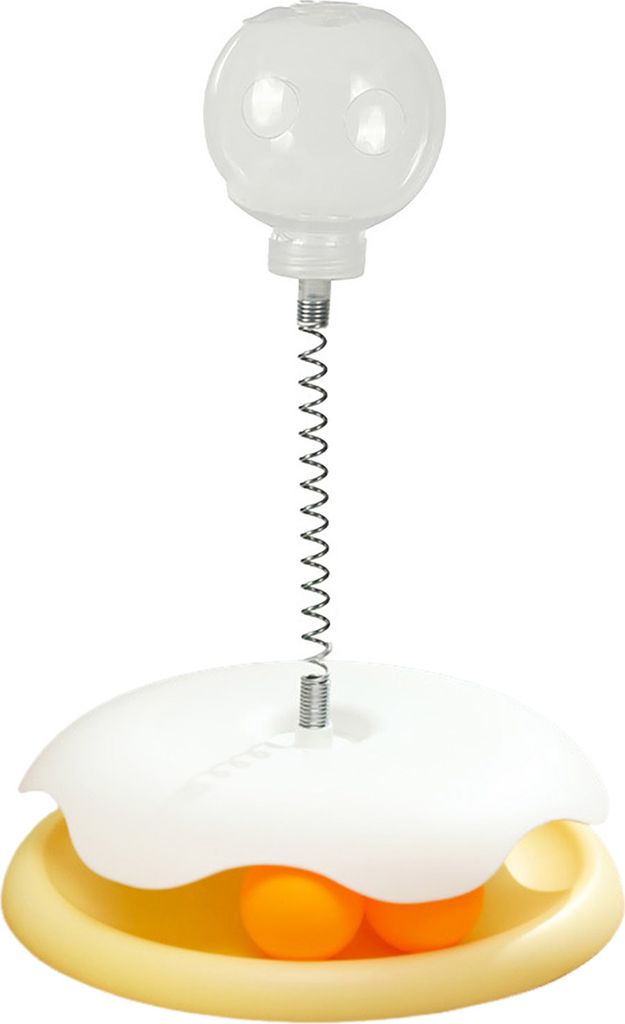 Interaktiver Leckerli-Spender für Katzen, Spielzeug, auslaufender Futterball, Futterspender für Haustiere, Spielzeug, Puzzle, langsamer Futterspe...