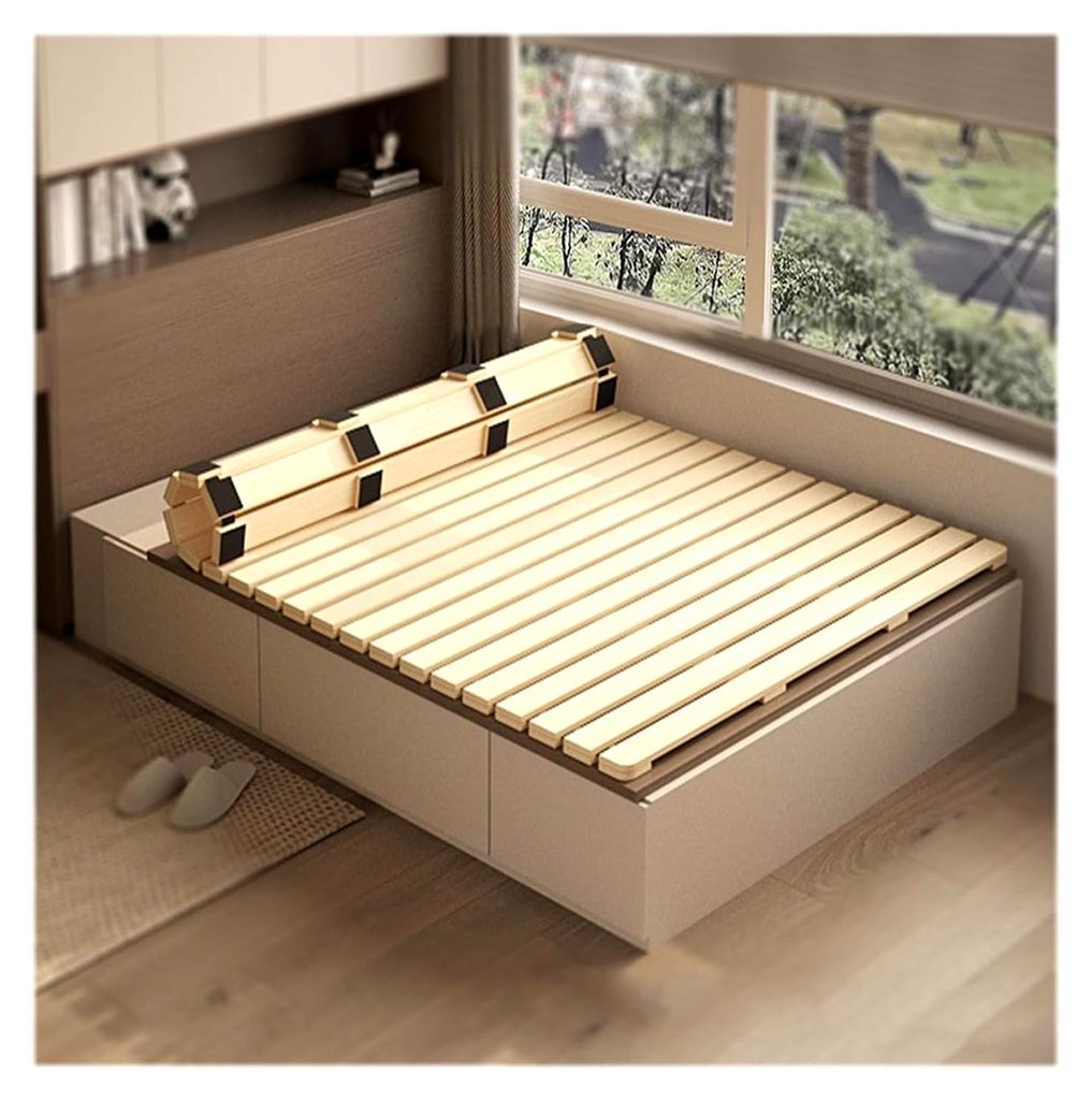 Robuste faltbare Holzlatten – stabile Matratzenunterstützung, Bunkie-Brett, Ersatzteil, flaches Design für Schlafzimmer/Wohnzimmer (100 x 190 cm)