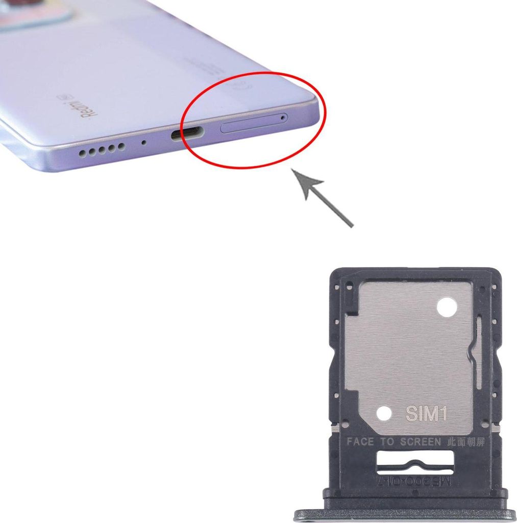 Für Xiaomi Redmi Note 14 5G SIM + Micro SD Kartenhalter Tray Ersatz Dunkelgrün