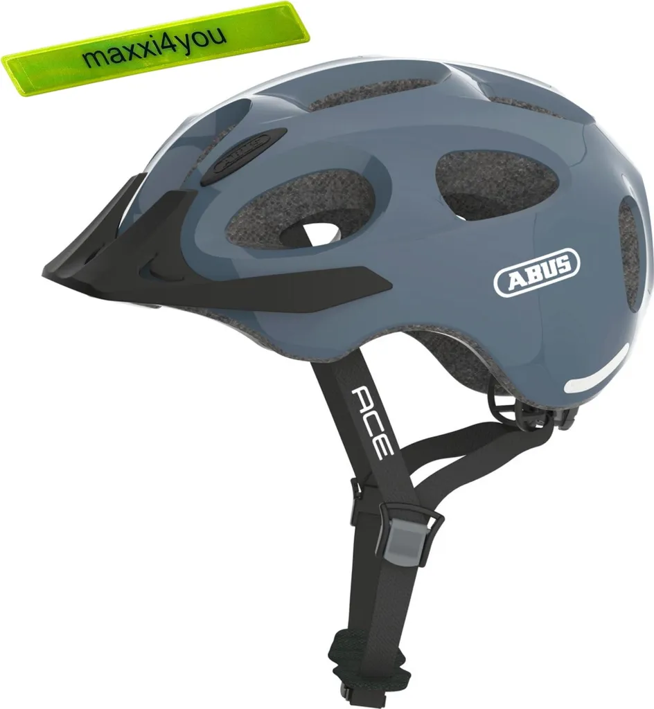 Casque vélo ville Abus Youn-I ACE bleu glacier 52-58 cm pour vélotaf L
