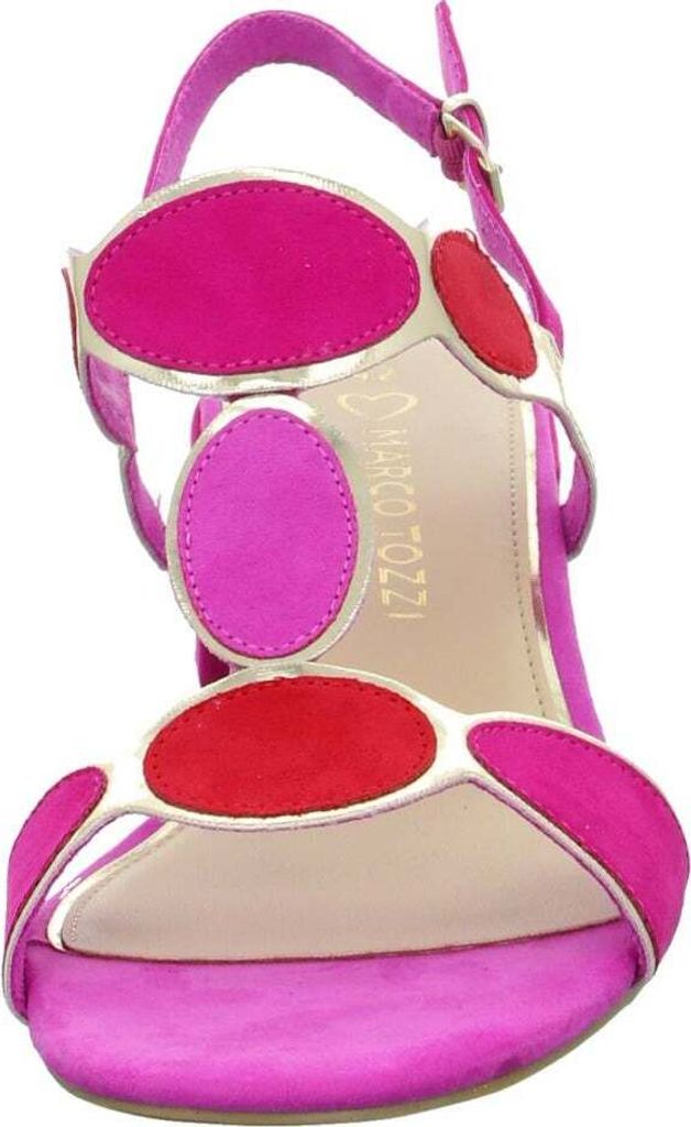 MARCO TOZZI Damen Sandale Textil Sandalette Metallic Produktbild 11