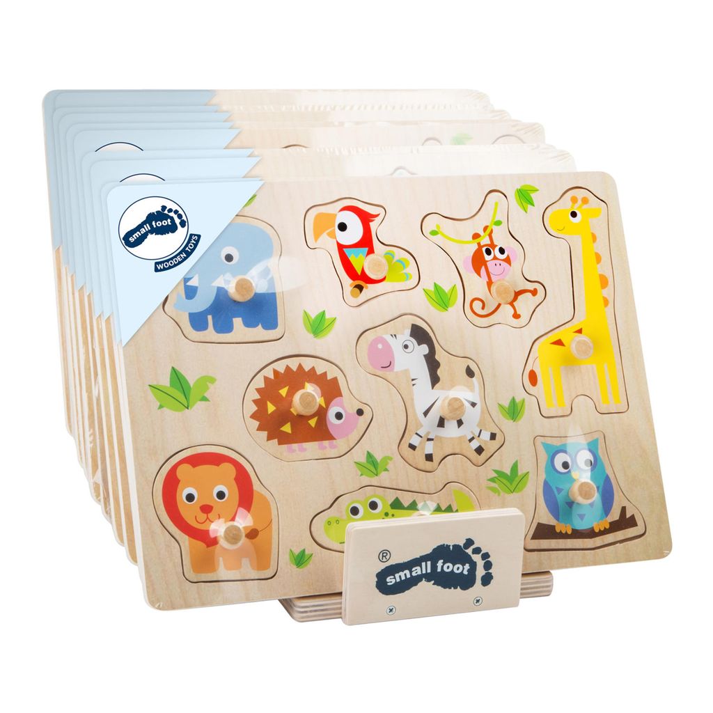 Small foot Holzdisplay Setzpuzzles