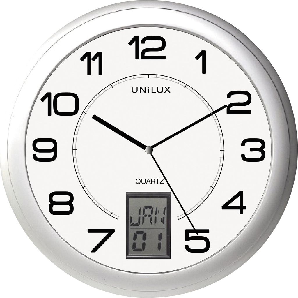 Wanduhr Instinct silber Produktbild 