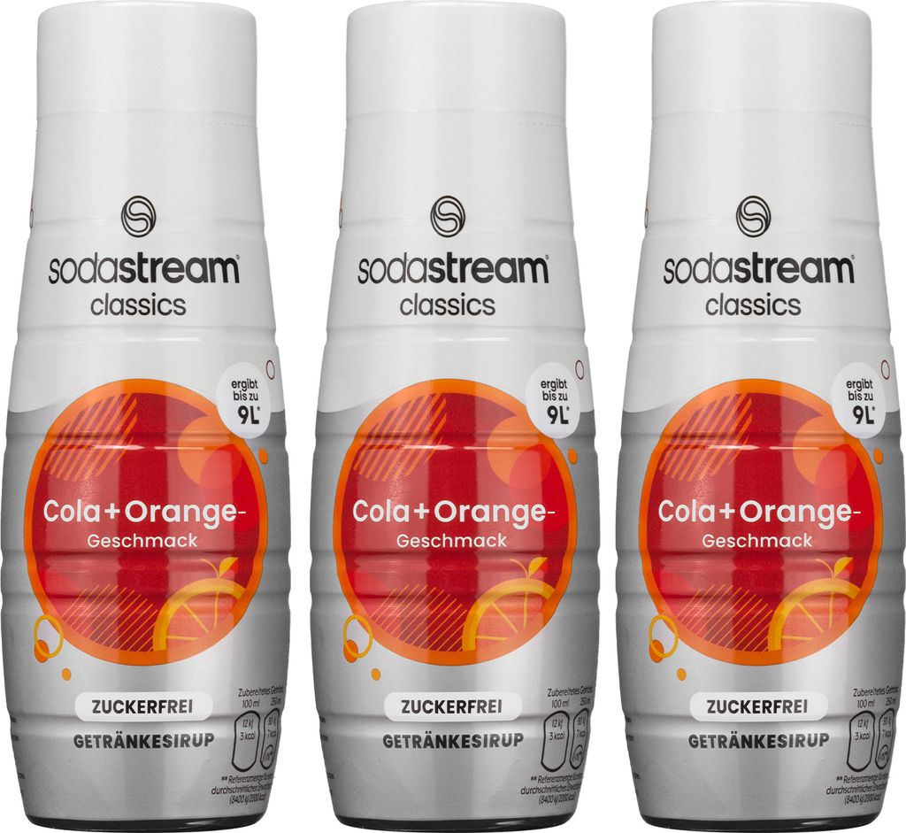 SodaStream Cola + Orange Sirop sans sucre 440ml, 3 pièces Image du produit 