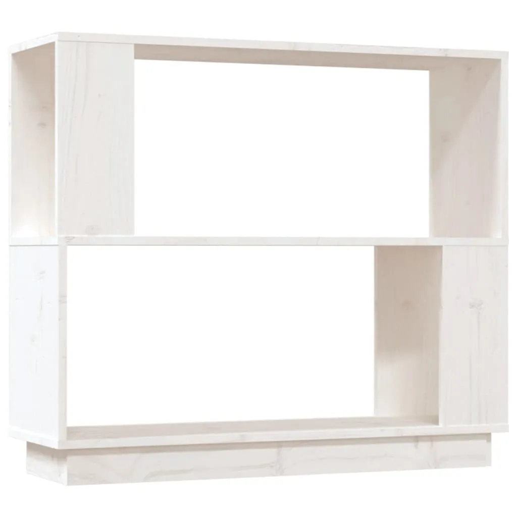 Libreria Divisorio Bianco 80x25x70 cm in Legno Pino Massiccio - Offerta