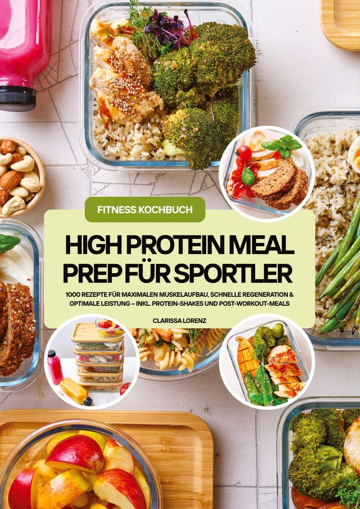 High Protein Meal Prep für Sportler: 1000 Rezepte für maximalen Muskelaufbau, schnelle Regeneration & optimale Leistung - inkl. Protein-Shakes un...