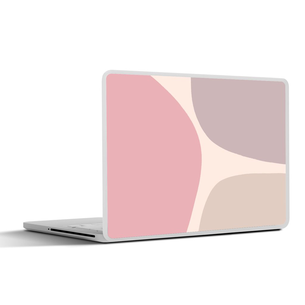 MuchoWow Laptop Aufkleber Sticker Cover Gestaltung - Pastell - Minimalismus 32.5x23.5 cm - Sticker für Laptop - Selbstklebend
