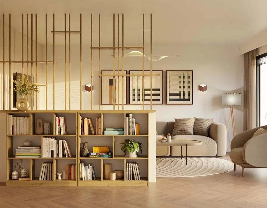 Bibliothèque AIVO chêne artisanal - Étagère de rangement bois scandinave