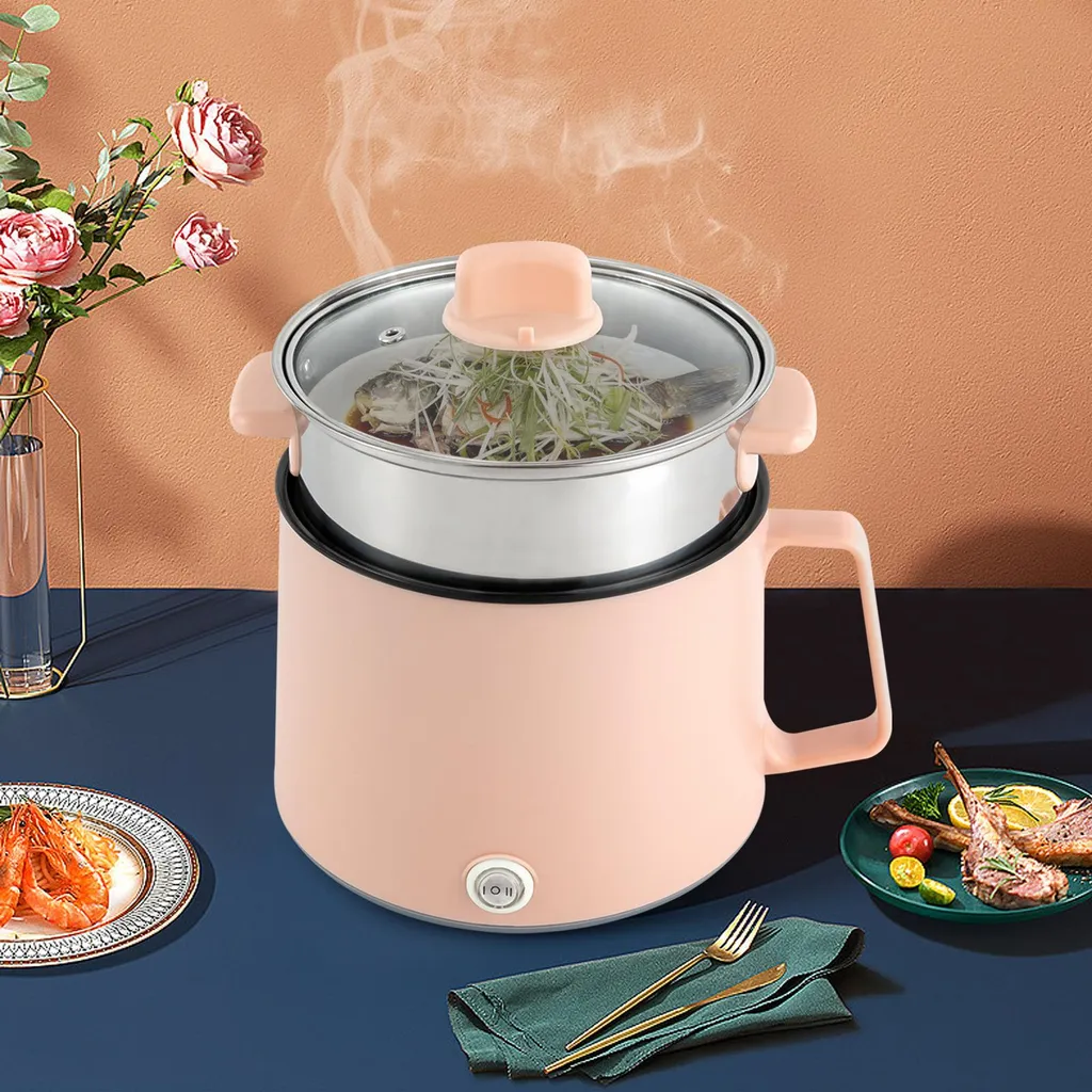 Mini hot pot électrique pour camping et bureau avec cuve antiadhésive - 3