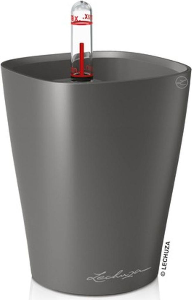LECHUZA Pot à plantes Mini-DELTINI Premium Anthracite Image du produit 