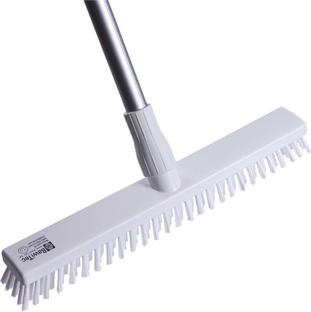 Profi Hygiene-Schrubber Großflächen-Wischer 40cm nach HACCP mit Stiel Aluminiumstiel weiß