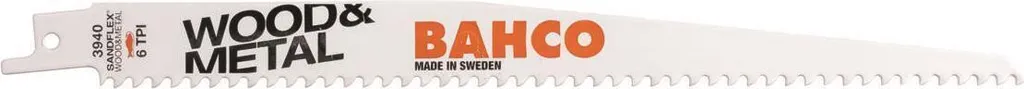 Lame scie sabre incassable Bahco Sandflex 228mm 6TPI Bi-Métal lot de 5