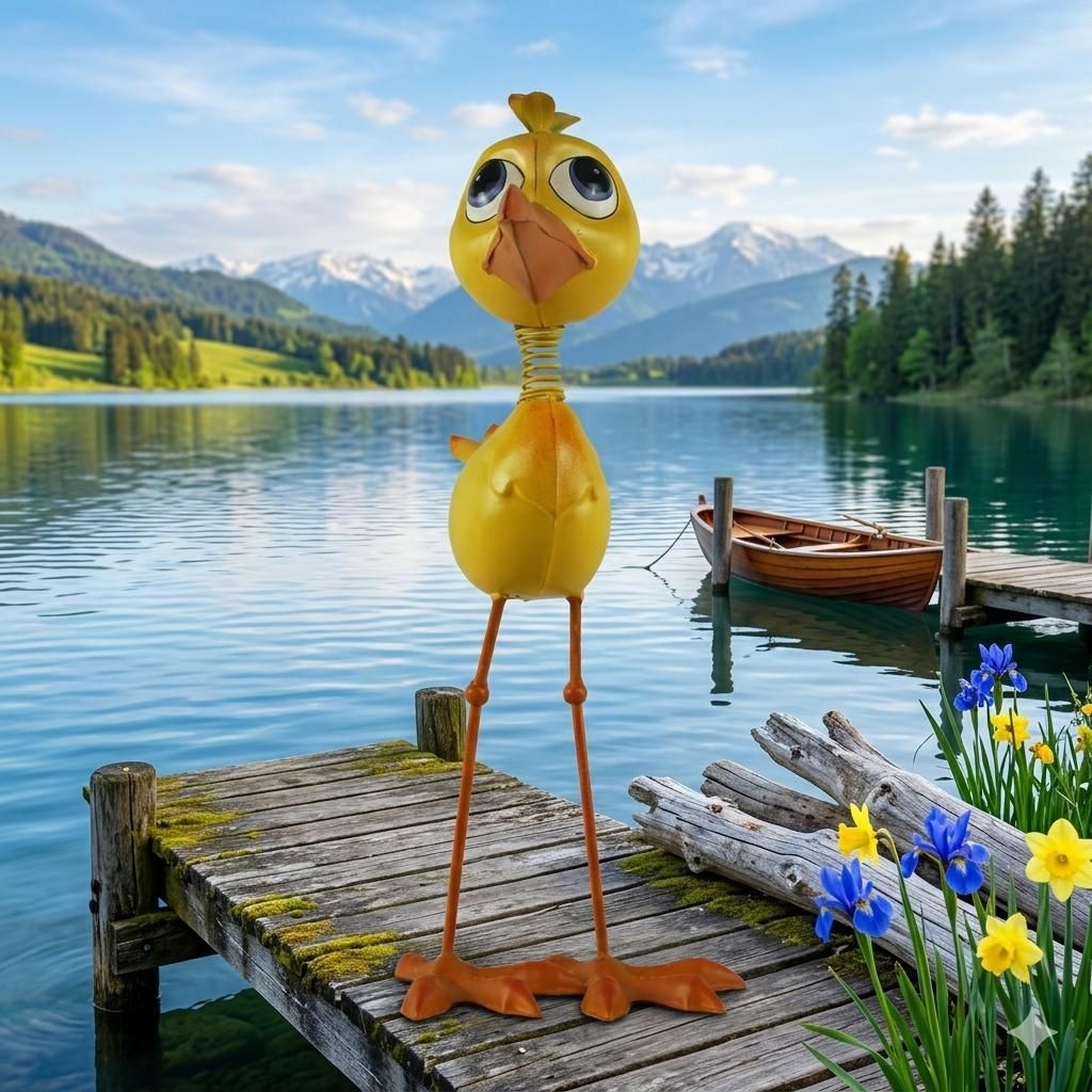 Lustiger Vogel Fridolin - Höhe ca. 58 cm