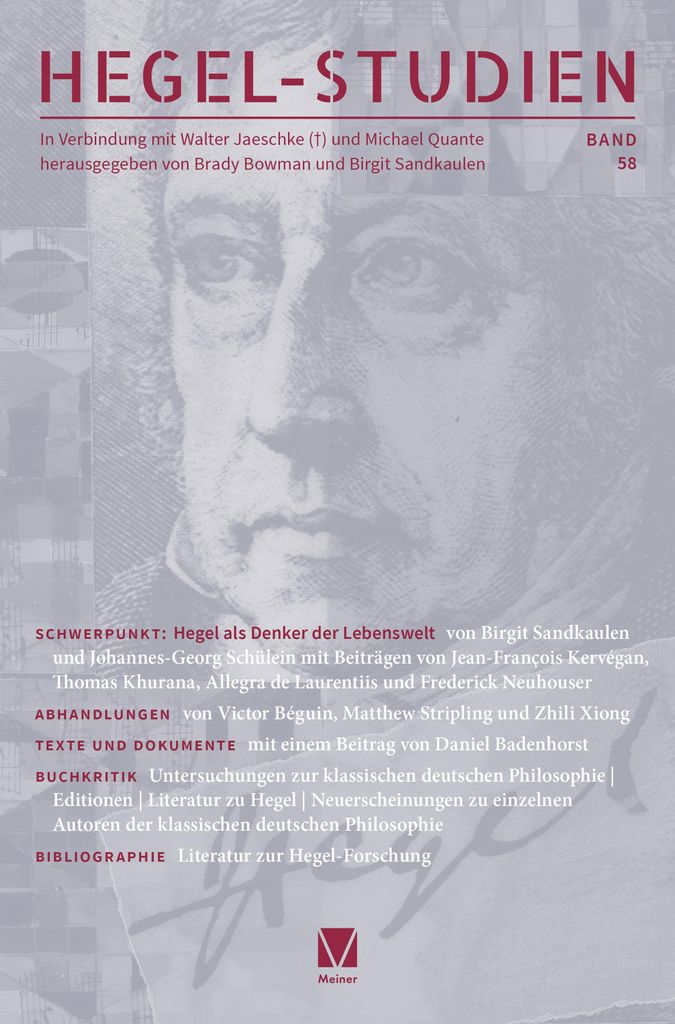 Hegel-Studien Band 58