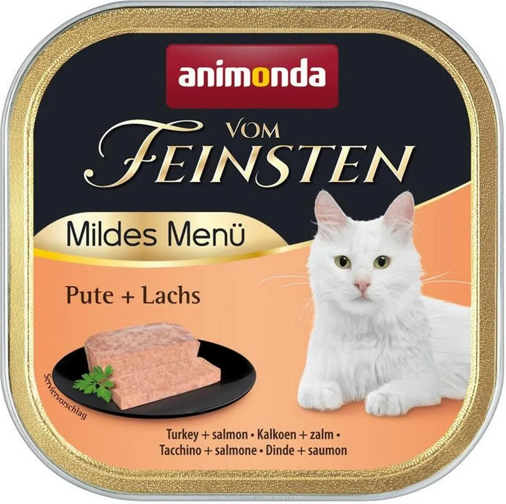 Animonda Vom Feinsten Menù Delicato: Tacchino e Salmone per Gatti Gourmet