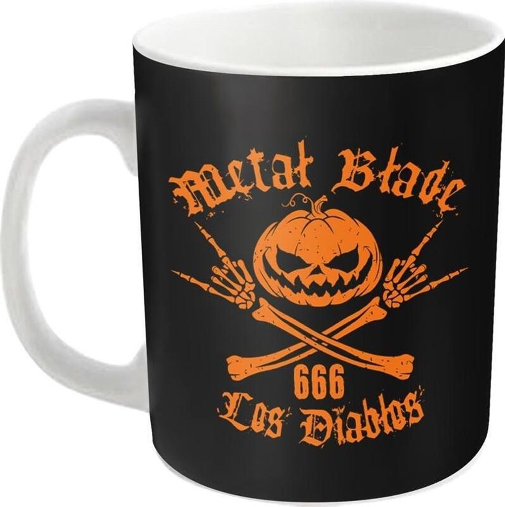 Metal Blade Records - Kaffeebecher "Los Diablos" PH2294 (Einheitsgröße) (Weiß/Schwarz/Orange)