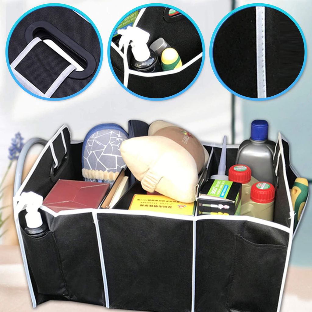 Auto Kofferraumtasche mit 3 Fächern Kofferraum Organizer Produktbild 8