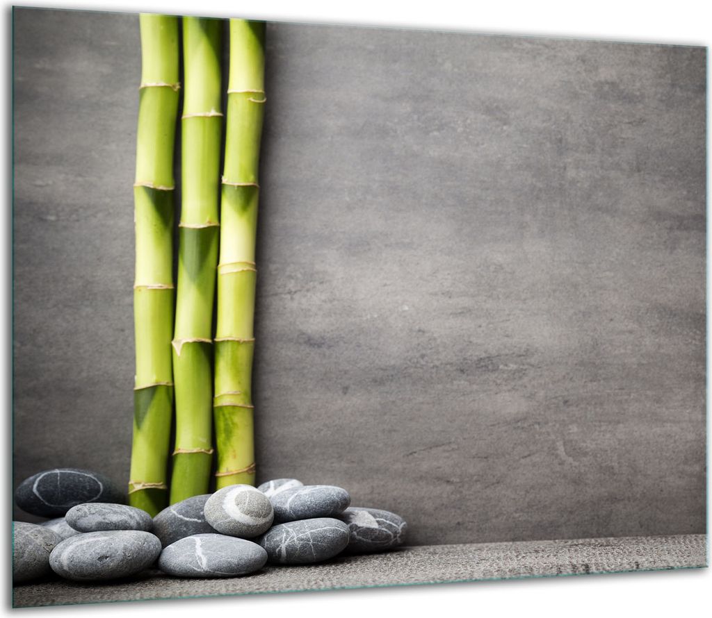 Herdabdeckplatten Glaskeramikkochfeld-Abdeckung Spritzschutz Glas 60x52cm Bambus