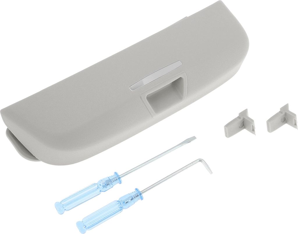 Auto-Sonnenbrillenetui für Toyota Prado 2021-2023 Brillenhalter Aufbewahrungsbox Kunststoff Grau 1 Set