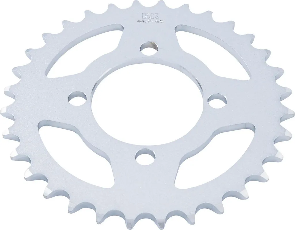 Pignon à chaîne RK 4418 520 en acier argent 32 dents pour moto