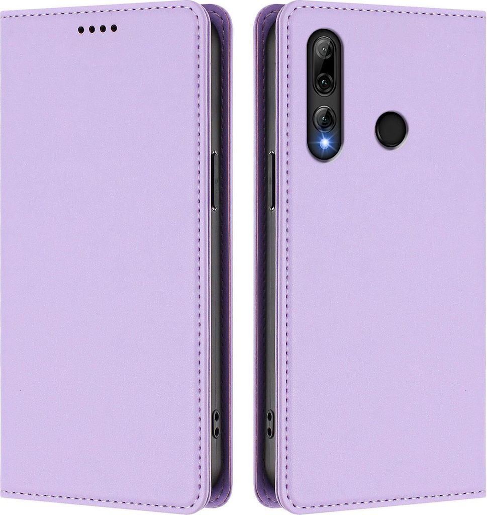 Handyhülle für Honor 20 Lite/Honor 10i, Kunstleder Klapphülle Stoßfeste Magnetische Hülle mit Ständer Violett
