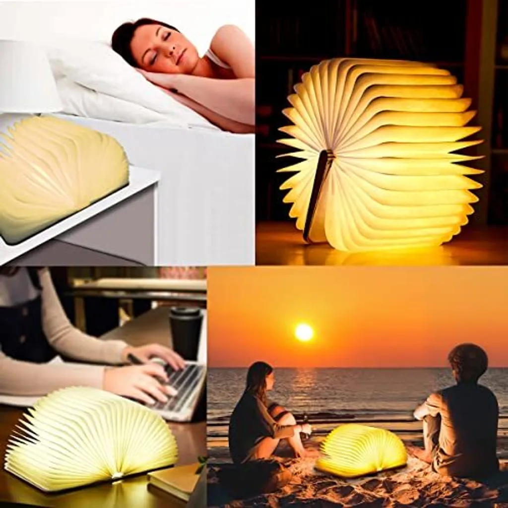 Lampada Da Lettura LED Ricaricabile Con Clip - 4 LED, 2 Intensità, Batteria 1000mAh - Kit Da Viaggio Completo