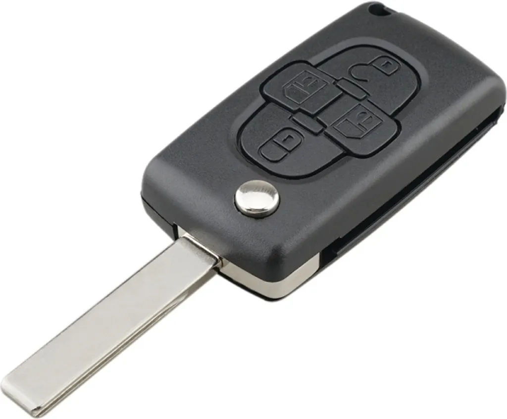 Per CITROEN C8 / PEUGEOT 1007 sostituzione chiavi auto 4 pulsanti auto caso chiave senza supporto