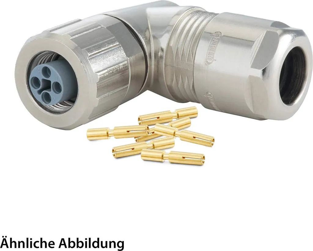 Prise Femelle M12 Hummel 4 Pôles - Connecteur d'Alimentation Codage T