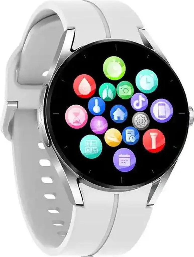 Montre Connectée Sport avec Appels Bluetooth EliteEra Silver Pro Argent