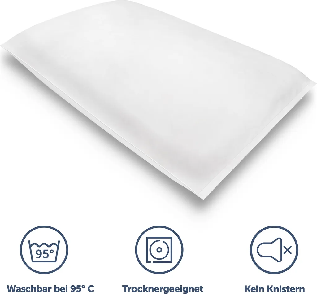 Lot de 2 Housses de Couette Anti-Acariens 100x135 cm pour Allergique