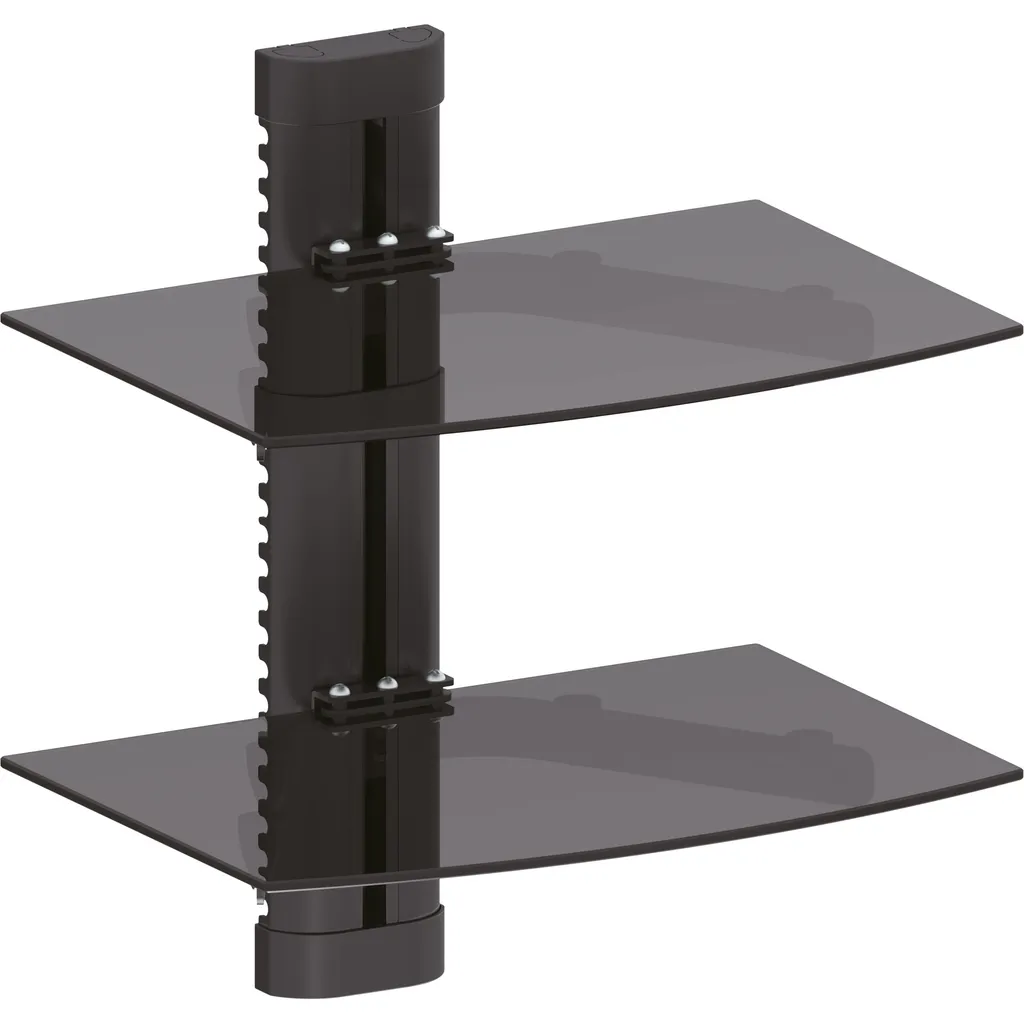 InLine® Supporto parete, per DVD, Bluray, Ricevitore SAT, fino a 8kg, nero