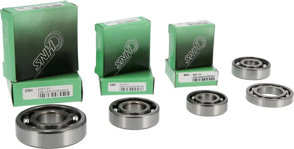 Kit Roulements à Billes Haute Précision pour Moteur MZ TS250 - 8 Pièces