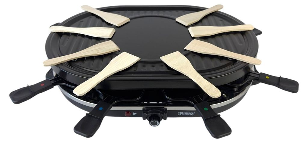 Princess 162700 Raclette 8 Oval Grill Party 1200 W 42 x 30 Imagen del producto 
