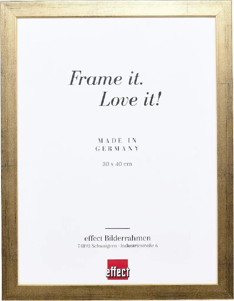 Cornice in legno Effect Profil Top Pro oro 24x30 cm vetro trasparente