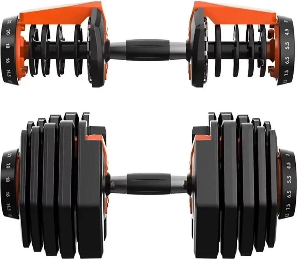 Haltère réglable 40 kg ProGrip avec sélection rapide de poids