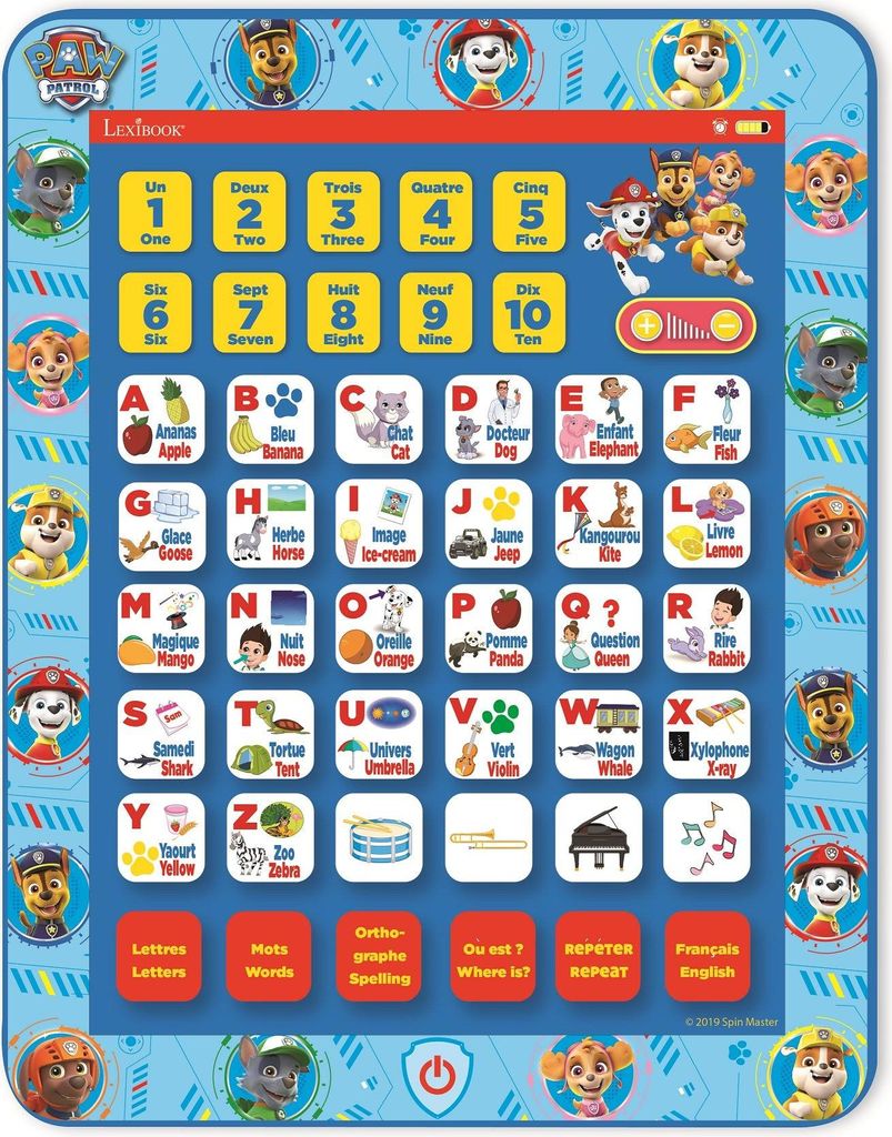 Lexibook Crosslander JCPAD002PAI1, 3 rok/roky, Zvuky, Obrázek produktu 