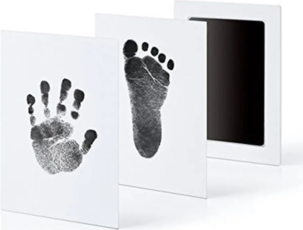 Stempelkissen Set 4 Stück - Für Baby Handabdruck & Haustier Pfotenabdruck