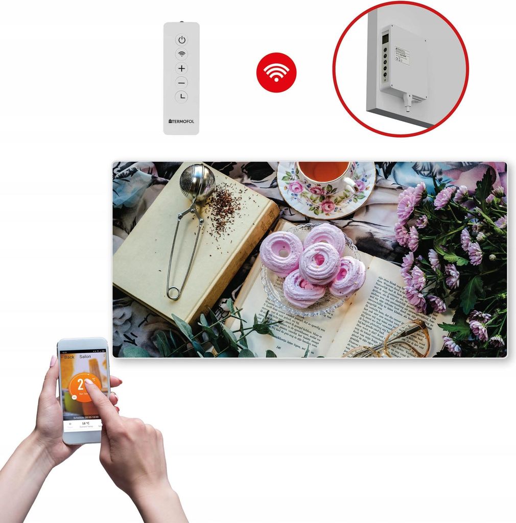 Termofol TF-SWT Infrarot Wandheizung - Wandheizung Elektrisch - Dessert - 700W - 60x120 cm