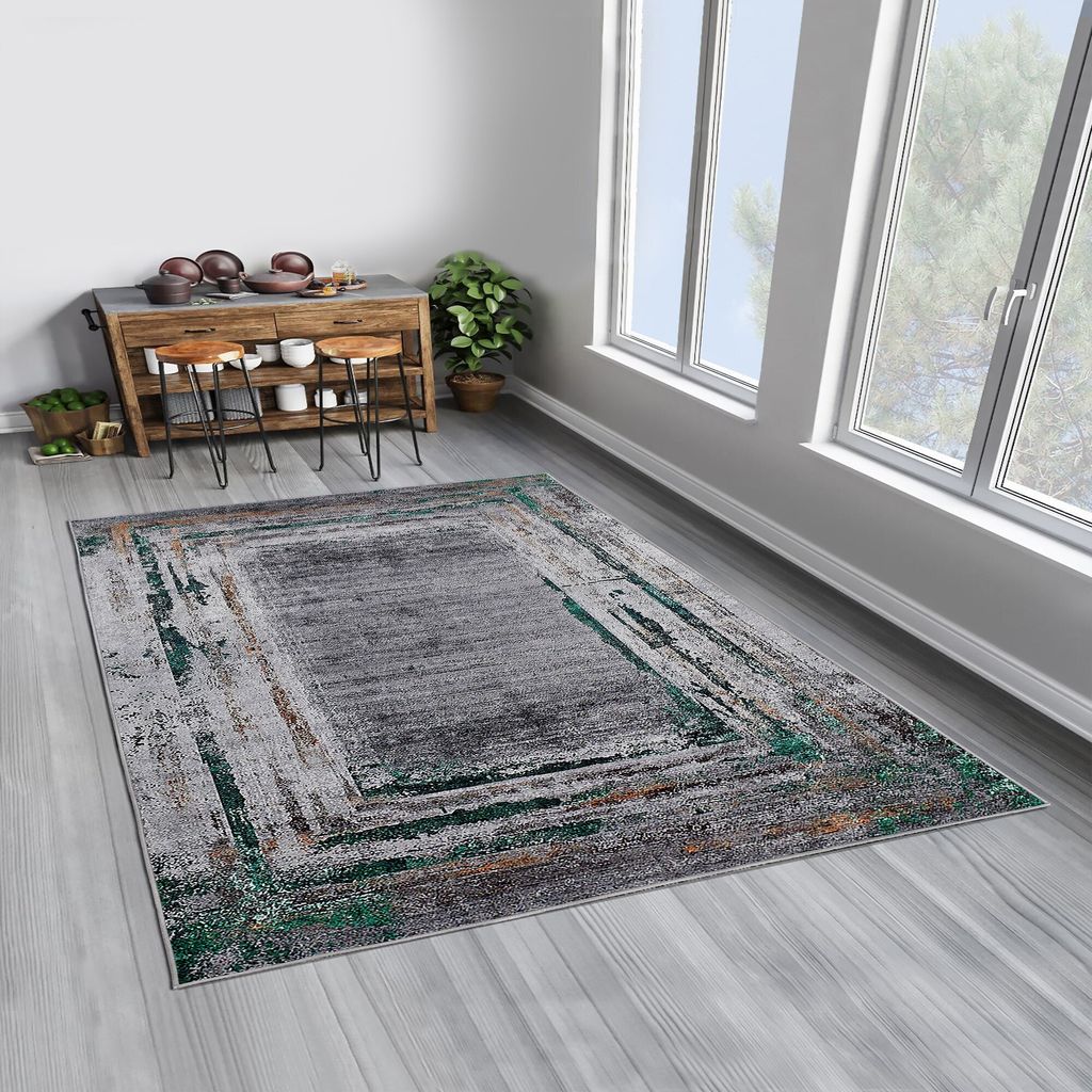 Conceptum Hypnose, Woopamuk020, Teppich (120 x 180), 70 % BAUMWOLLE / 30 % POLYESTER, Grau, 120 x 180 cm