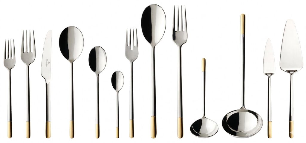 Villeroy & Boch Ella teilvergoldet Tafelbesteck 113tlg. Lunch