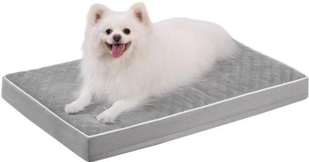 Schwenkbares Hundekissen für Kleinhunde, komfortables Hundekissen 73x45x7cm, waschbarer Hundebettbezug, ausziehbares Hundekissen, Grau-Überzug