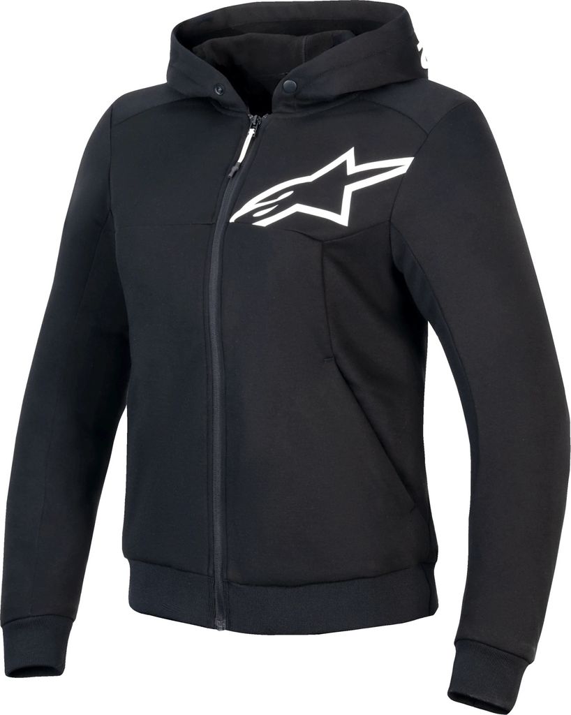Alpinestars Stella Chrome V2 Sport Damenhoodie schwarz weiß XS