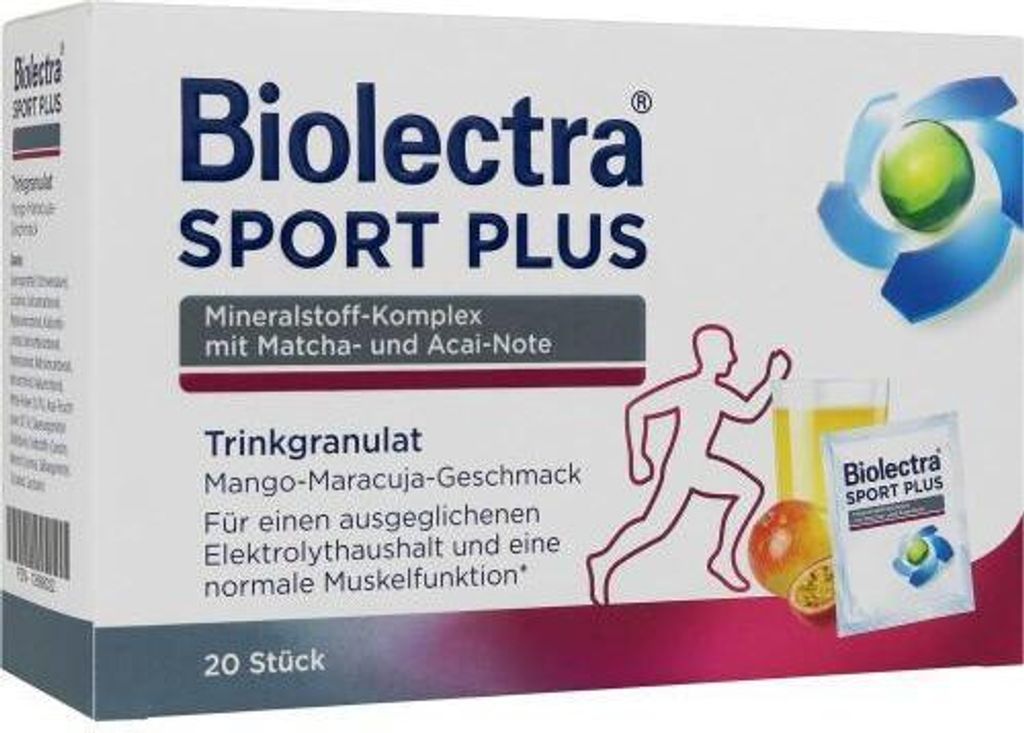 Biolectra Sport Plus Trinkgranulat 20X7.5 g